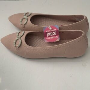 Skechers Women's Blush Flats with Pearl Detail